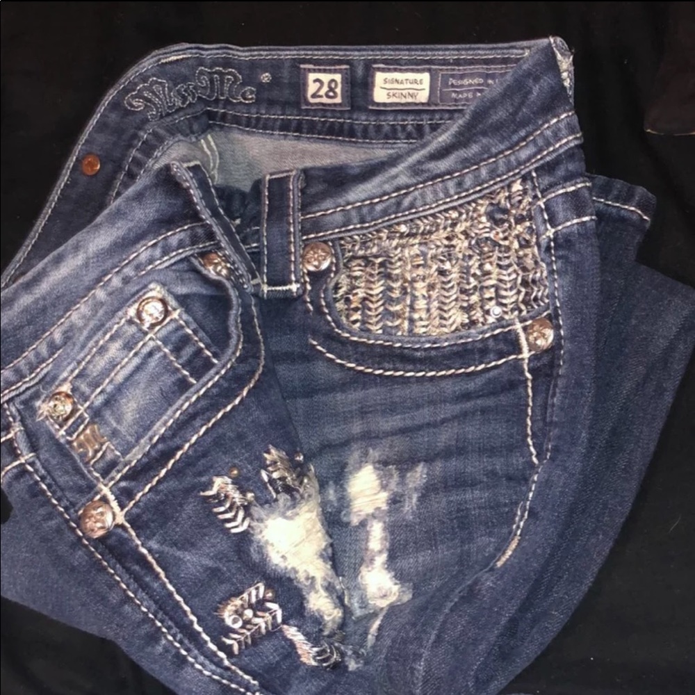 Miss Me skinny jeans size 28